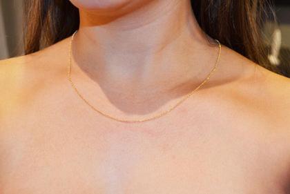 Imagem de Corrente Portuguesa Maciça 50cm Fio 50 Ouro 18k