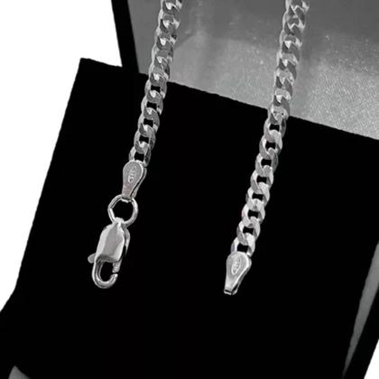 Imagem de Corrente Prata 925 Masculina Legítima 2mm 60cm COR:PRATEADO