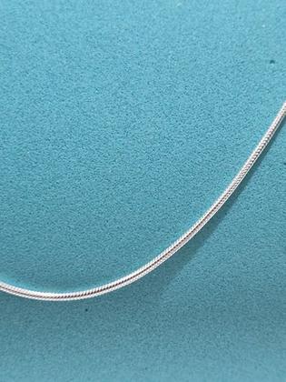 Imagem de Corrente Rabo Rato Redonda 1mm 60cm Prata 925 Legítima