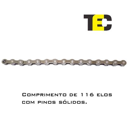 Imagem de Corrente Tec 6v 7v 18v 21v Não Index Fina 116 Elos C30 Sunrace Shimano Speed E Mtb