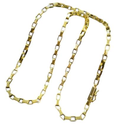Imagem de Corrente Tijolinho 6mm Luxo Banhado a Ouro 18k