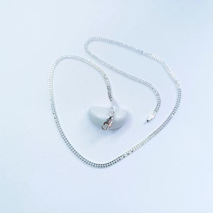 Imagem de Corrente Veneziana 2 Fios 40cm Prata 925 Feminina Legítima