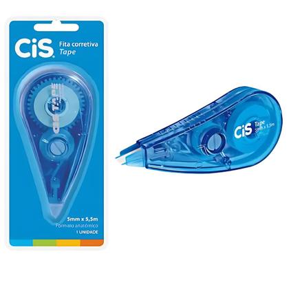 Imagem de Corretivo Em Fita 5mm X 5,5m Cis Tape Kit C/2 Branquinho