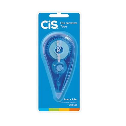 Imagem de Corretivo Em Fita 5mm X 5,5m Cis Tape Kit C/2 Branquinho