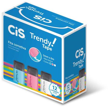 Imagem de Corretivo em Fita CIS TRENDY 5MM X 6M Caixa com 12