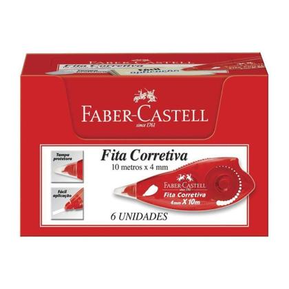 Imagem de Corretivo Fita Corretiva Faber-castell 4mmx10m Cx C/6 Unid.