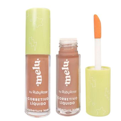 Imagem de Corretivo Líquido Melu By Ruby Rose Cobertura Leve Chocolate 5 Hb-8104 5ml