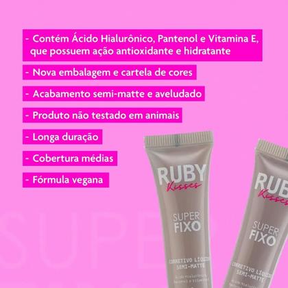 Imagem de Corretivo super fixo - ruby kisses semi matte