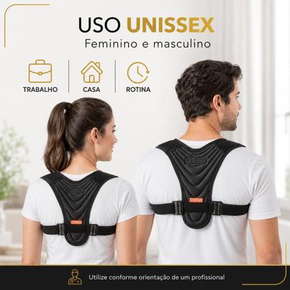 Imagem de Corretor De Postura Unissex Lean Fit Correção Postura Lombar OR1450 -
