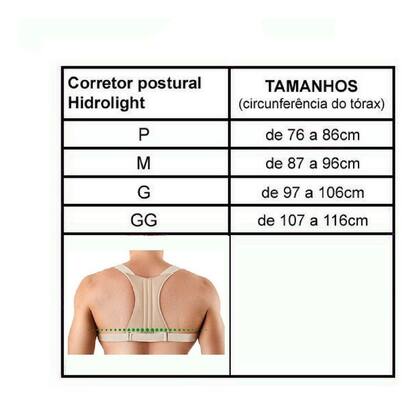 Imagem de Corretor Postural Colete - Hidrolight Unissex