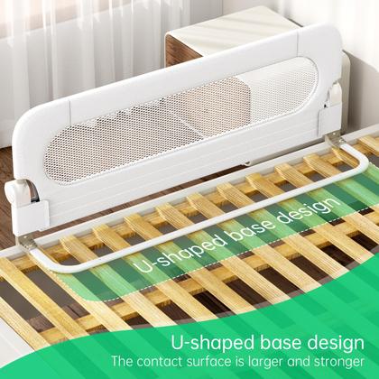 Imagem de Corrimão de Cama Dobrável UPGOGO para Bebês - Segurança e Proteção (71cm)