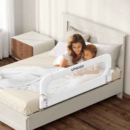 Imagem de Corrimão de Cama Dobrável UPGOGO para Bebês - Segurança e Proteção (71cm)
