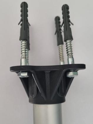 Imagem de Corrimão  para escada Duplo em Aluminio Branco