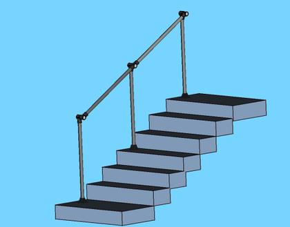 Imagem de Corrimão SLIM 2M - Preto