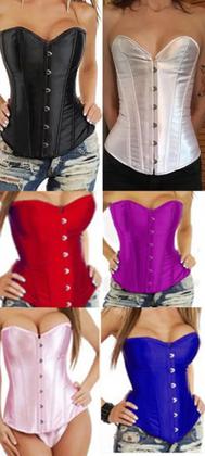 Imagem de Corset Espartilho Corselet Corpete Brilhoso Cinta Modeladora