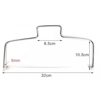 Imagem de Cortador Alinhador De Bolo 2 Linhas E Fue Fuet Batedor de Massas Ovos Rosa Resistente Confeitaria Receitas