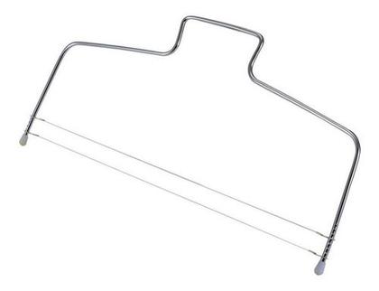 Imagem de Cortador Alinhador De Bolo Facil De Cortar 2 Linhas Aço Inox