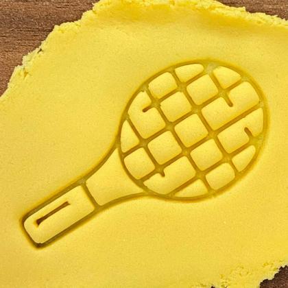 Imagem de Cortador Biscoito Raquete Tênis Esporte Quadra