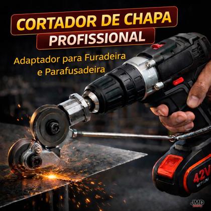 Imagem de Cortador de Chapa para Furadeira Corte Metal Aço Alumínio