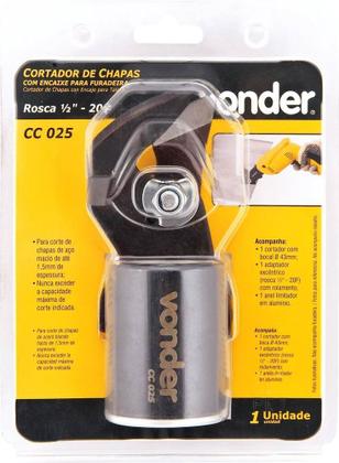 Imagem de Cortador de Chapas CC 025 de Aço Carbono Vonder