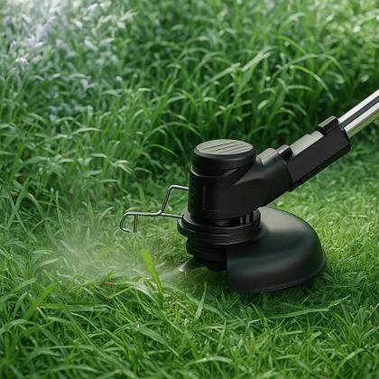 Imagem de Cortador De Grama Rocadeira Eletrica Com Rodas 2 Baterias 48v