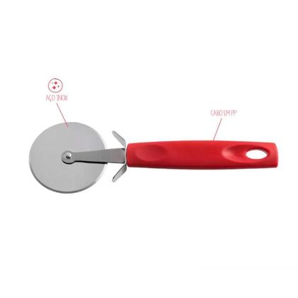 Imagem de Cortador de Inox para Pizza Cabo de Plastico 19cm - UCO182