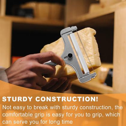 Imagem de Cortador de queijo Patelai Heavy em aço inoxidável com 2 fios