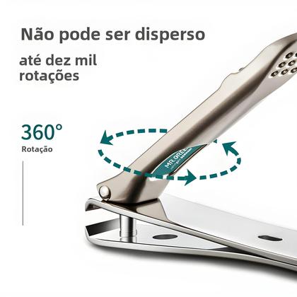 Imagem de Cortador de Unhas com Lâmina Curvada de Aço Inoxidável - Kit de Manicure com Lixas