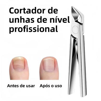Imagem de Cortador De Unhas Encravadas Em Aço Inoxidável Bege Mar Morto Para Unhas Grossas E Macias Com Ponta