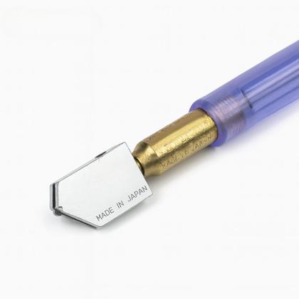 Imagem de Cortador De Vidro E Espelho Até 12mm Profissional Diamante C/ Bisnaga Riscador Vidraceiro