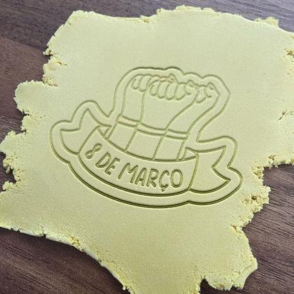Imagem de Cortador Dia da Mulher Punho Cerrado 8 de março