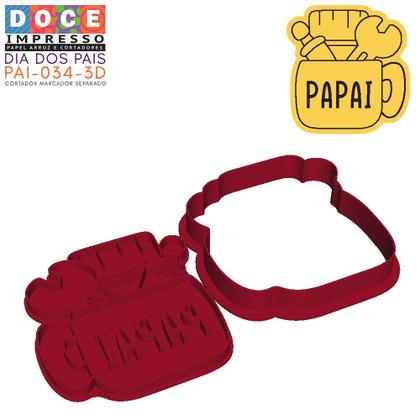 Imagem de Cortador Dia dos Pais Caneca do Papai Ferramentas