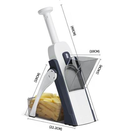 Imagem de Cortador E Ralador Multifuncional De Alimentos Praticidade E Eficiência