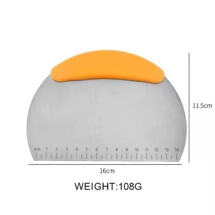 Imagem de Cortador Espátula Inox com Medidas p/ Pizza Tortas e Mistura