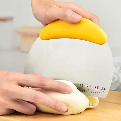 Imagem de Cortador Espátula Inox com Medidas p/ Pizza Tortas e Mistura