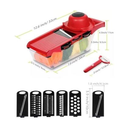 Imagem de Cortador Fatiador 6 em 1 Mandoline Slicer Legumes Ralador