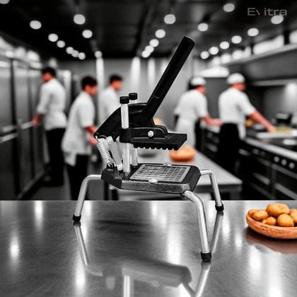 Imagem de Cortador Fatiador De Legumes Frutas Picador de Batata Cebola Profissional Reforçado Premium