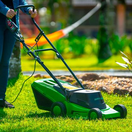 Imagem de Cortador Grama Elétrico Carrinho Aparador Trapp WM-350 1800w Máquina Cortar Aparar Capinadeira Jardim Mato C/ Recolhedor