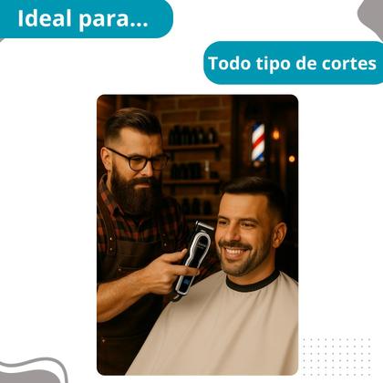 Imagem de Cortador Kemei Km-119 Profissional Digital Alta Precisão