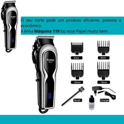 Imagem de Cortador Kemei Leve Digital Para Corte Fino