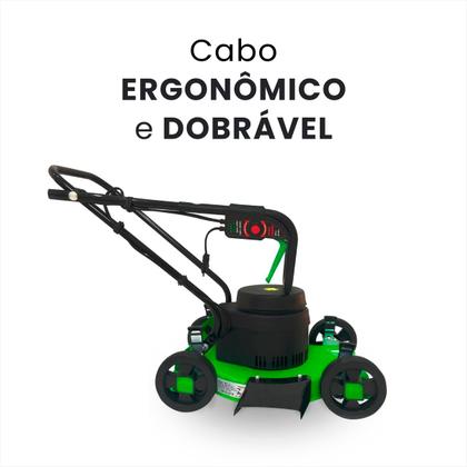 Imagem de Cortador Máquina Cortar Grama Elétrico Trapp SL 350 1800W Carrinho Aparador Jardim Campo 110V 220V