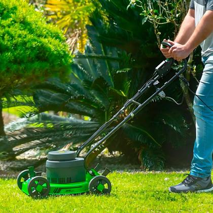 Imagem de Cortador Máquina Cortar Grama Elétrico Trapp SL 350 1800W Carrinho Aparador Jardim Campo 110V 220V