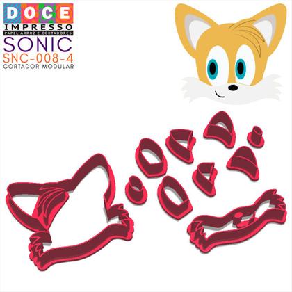 Imagem de Cortador Modular Game Ouriço Sonic Cabeça Raposa Tails