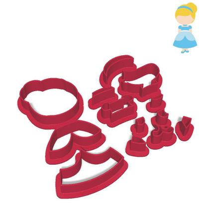 Imagem de Cortador Modular Princesa Cinderela Vestido Baile