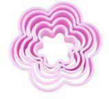 Imagem de Cortador Molde Para Biscoito De Plástico Sortidos Com 5 Peças