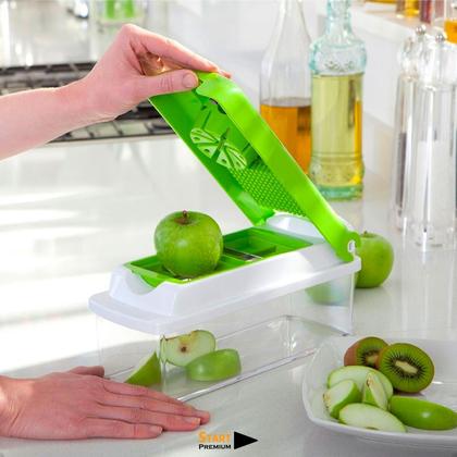 Imagem de  Cortador Multi Fatiador Nicer Dicer Alimentos Frutas 10 Em 1 Linha Premium