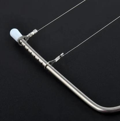 Imagem de Cortador, Nivelador, Fatiador De Bolo Com Fio Duplo Em Aço Inox - Confeitaria