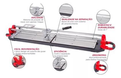 Imagem de Cortador Porcelanato Azulejo 125cm New Master 125 Cortag