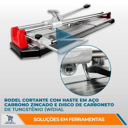 Imagem de Cortador Riscadeira New Master 75 Cortag Máquina de Corte Para Piso Porcelanato e Azulejo Espessura de Corte 12mm Tipo Manual Profissional