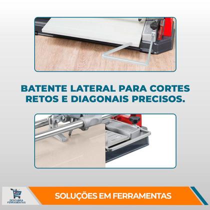 Imagem de Cortador Riscadeira New Master 75 Cortag Máquina de Corte Para Piso Porcelanato e Azulejo Espessura de Corte 12mm Tipo Manual Profissional